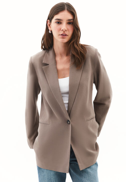 Oversize Blazer Ceket ve Pantolon Kombini