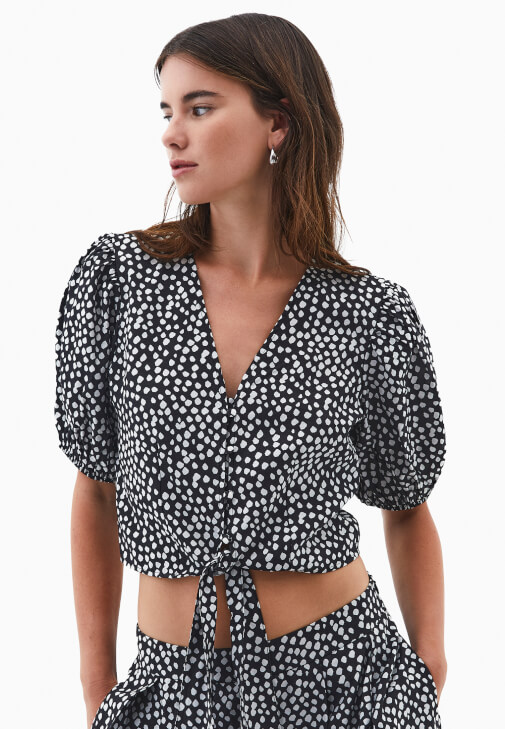 Modal Bluz ve Modal Balon Etek Kombini