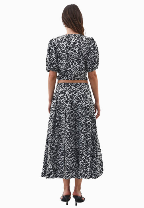 Modal Balon Etek ve Modal Bluz Kombini