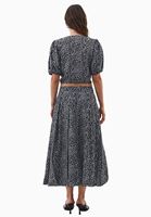 Bayan Çok Renkli Modal Yüksek Bel Balon Etek