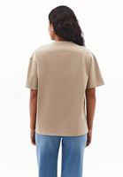 Bayan Bej Boyfriend Baskılı Tişört