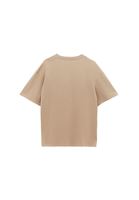 Bayan Bej Boyfriend Baskılı Tişört