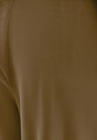 Bayan Kahverengi Süet Wide-Leg Pantolon