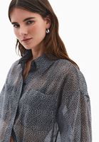 Bayan Çok Renkli Puantiyeli Gömlek ( TENCEL™ )