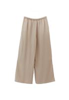 Bayan Bej Yüksek Bel Wide-Leg Pantolon ( TENCEL™ )