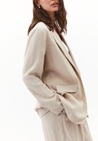 Bayan Bej Loose-Fit Blazer Ceket ( TENCEL™ )