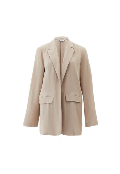 Blazer Ceket ve Wide-Leg Pantolon Kombini