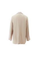 Bayan Bej Loose-Fit Blazer Ceket ( TENCEL™ )