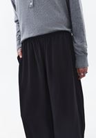 Bayan Siyah Büzgü Detaylı Balon Pantolon