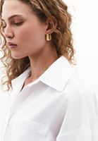 Bayan Altın Çelik Sallantılı Küpe