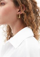 Bayan Altın Çelik Sallantılı Küpe