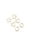 Bayan Altın Çoklu Küpe Seti