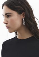 Bayan Gümüş Taş Detaylı Küpe