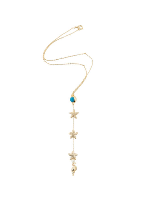  Yıldız Uçlu Uzun Kolye