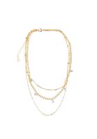 Bayan Gümüş Taş Detaylı Çoklu Kolye