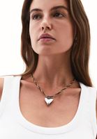 Bayan Çok Renkli Kalpli Kolye