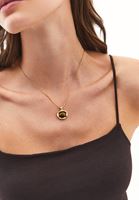 Bayan Altın Taş Detaylı Kolye