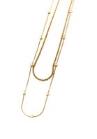 Bayan Altın İkili Kolye Seti