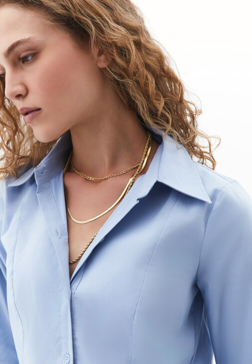 Altın Çoklu Kolye Seti