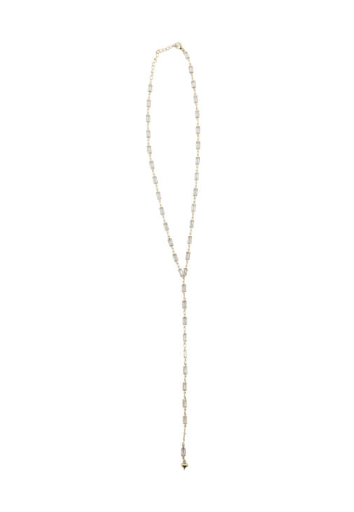 Altın Taşlı Uzun Kolye