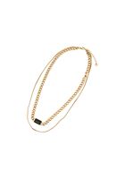 Bayan Altın Taşlı Zincir Kolye