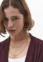 Bayan Altın Çelik Çoklu Kolye Seti