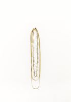 Bayan Altın Çelik Çoklu Kolye Seti