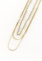 Bayan Altın Çelik Çoklu Kolye Seti