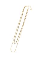 Bayan Altın Çelik Zincir Uzun Kolye