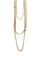 Bayan Altın Çelik Çoklu Kolye Seti