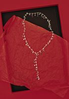 Bayan Altın Taşlı Uzun Kolye