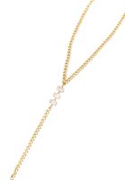 Bayan Altın Taş Detaylı Zincir Kolye