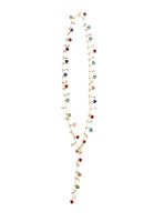 Bayan Altın Taşlı Uzun Kolye