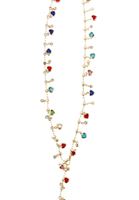 Bayan Altın Taşlı Uzun Kolye