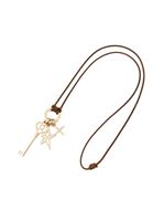 Bayan Altın Aksesuarlı İp Kolye