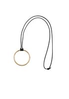 Bayan Altın Aksesuarlı İp Kolye