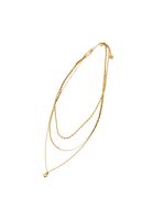 Bayan Altın Çelik Çoklu Kolye Seti