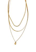 Bayan Altın Çelik Çoklu Kolye Seti