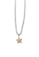 Bayan Çok Renkli Taşlı Yıldız Kolye