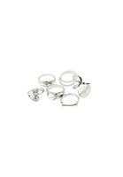 Bayan Gümüş Çoklu Yüzük Seti