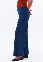 Bayan Mavi Ultra Yüksek Bel Wide-Leg Pantolon