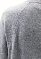 Bayan Gri Alpaka Karışımlı Triko Kazak