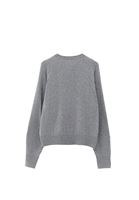 Bayan Gri Alpaka Karışımlı Triko Kazak