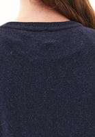 Bayan Lacivert Alpaka Karışımlı Triko Kazak