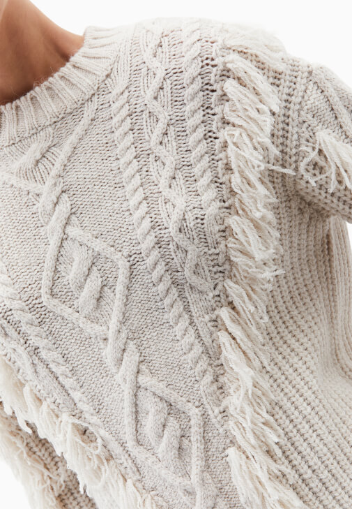 Triko Kazak ve Süet Pantolon Kombini