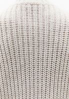 Bayan Krem Püskül Detaylı Triko Kazak