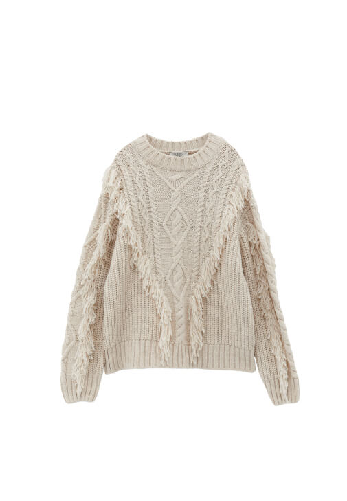 Triko Kazak ve Süet Pantolon Kombini