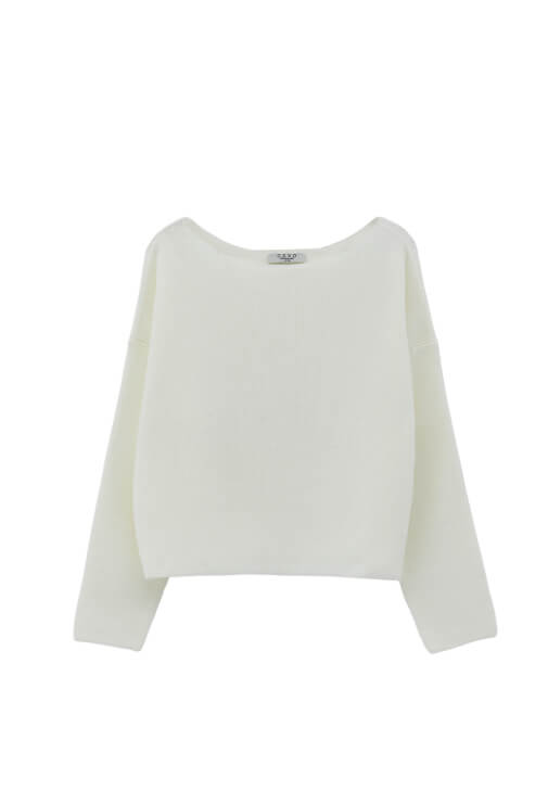 Triko Kazak ve Barrel-Fit Pantolon Kombini