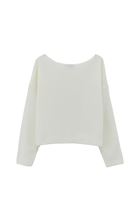 Bayan Krem Bot Yaka Triko Kazak