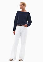 Bayan Lacivert Bot Yaka Triko Kazak